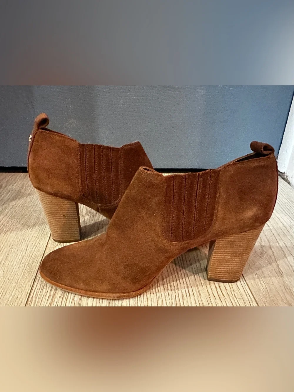 Michael Kors Chestnut Suede Ankle Booties
